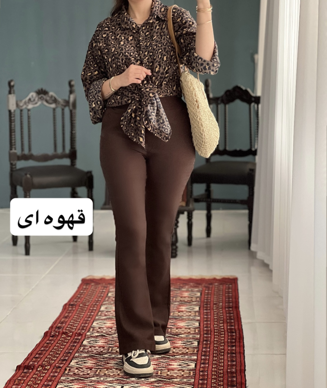 شلوار دمپا کتان کش