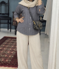 شومیز کلاسیک راه راه