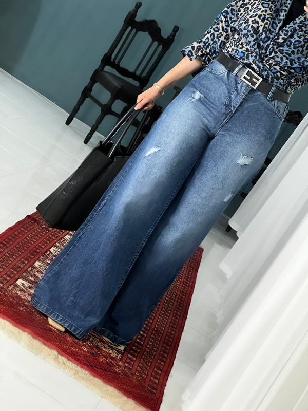 شلوار فول بگ جین